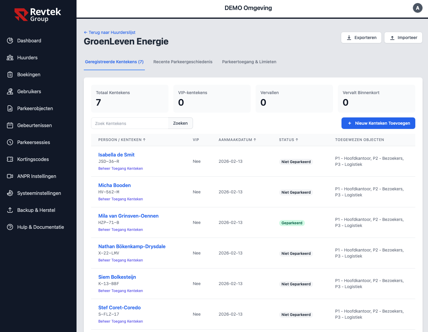 Revtek platform controleert toegang