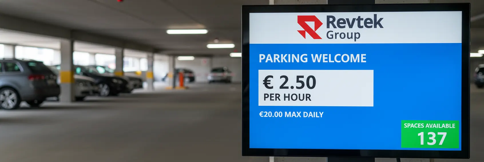 Revtek display shows live occupancy