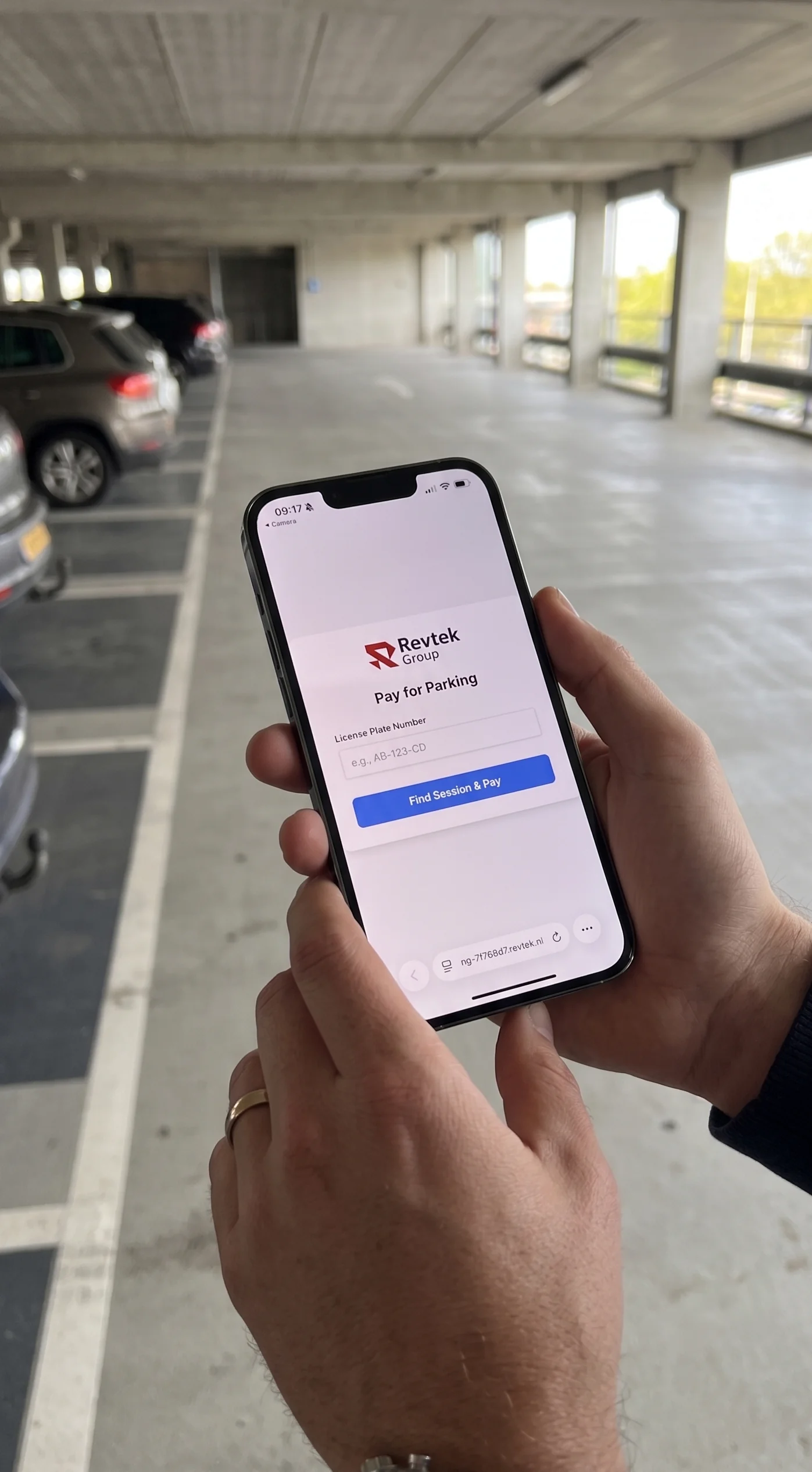 Revtek paid parking session overview