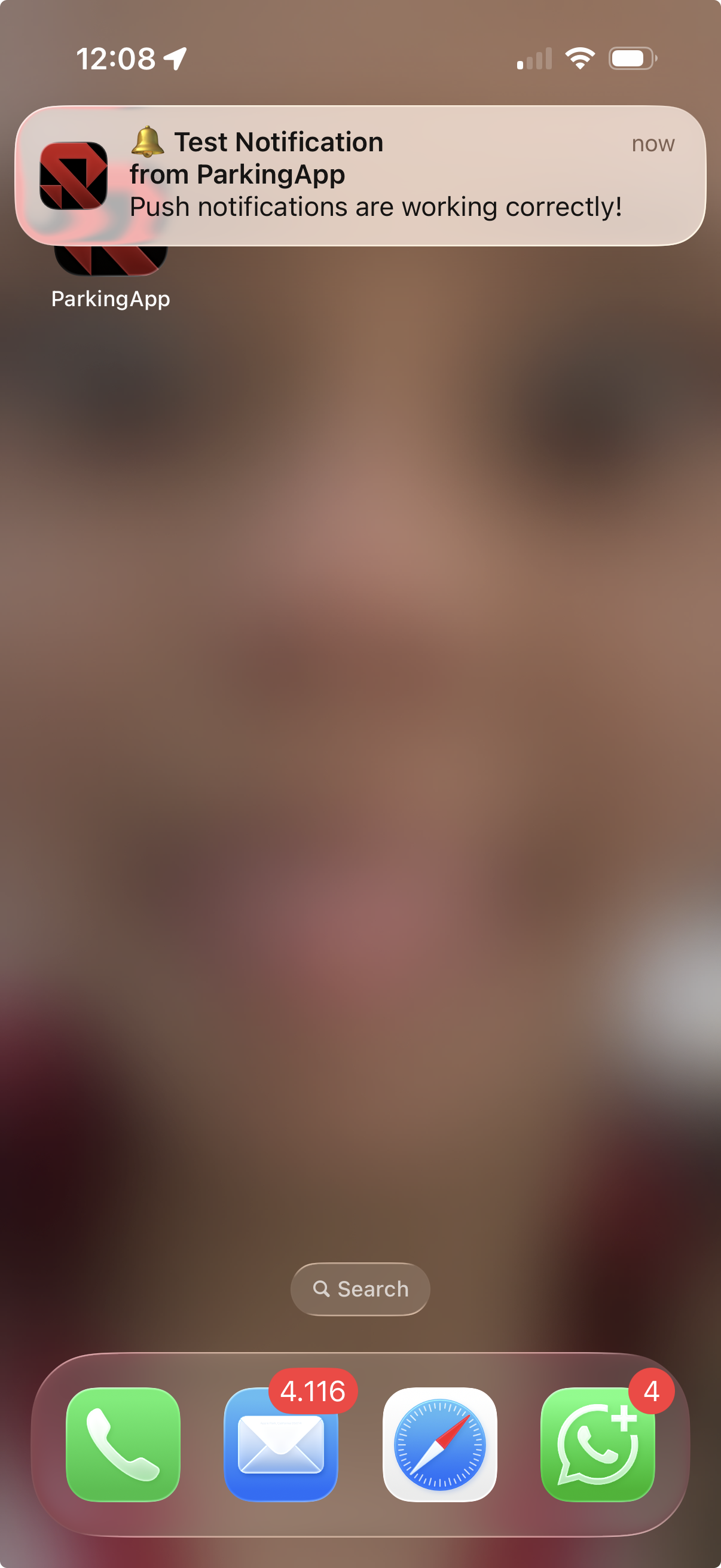 Push notificatie op iPhone