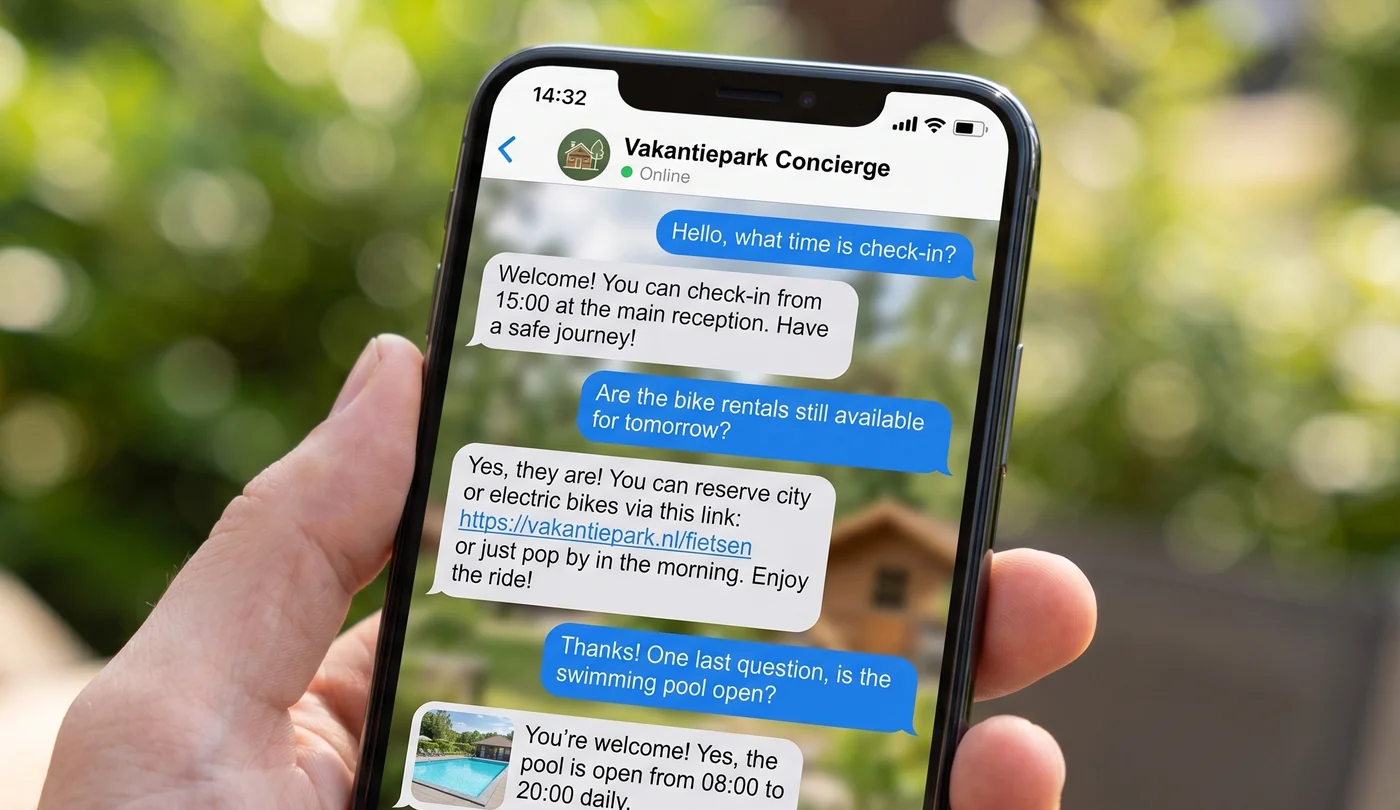Revtek digital concierge via WhatsApp